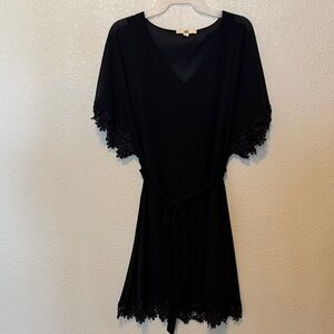 Ya Los Angeles Black Lace Trim Dress